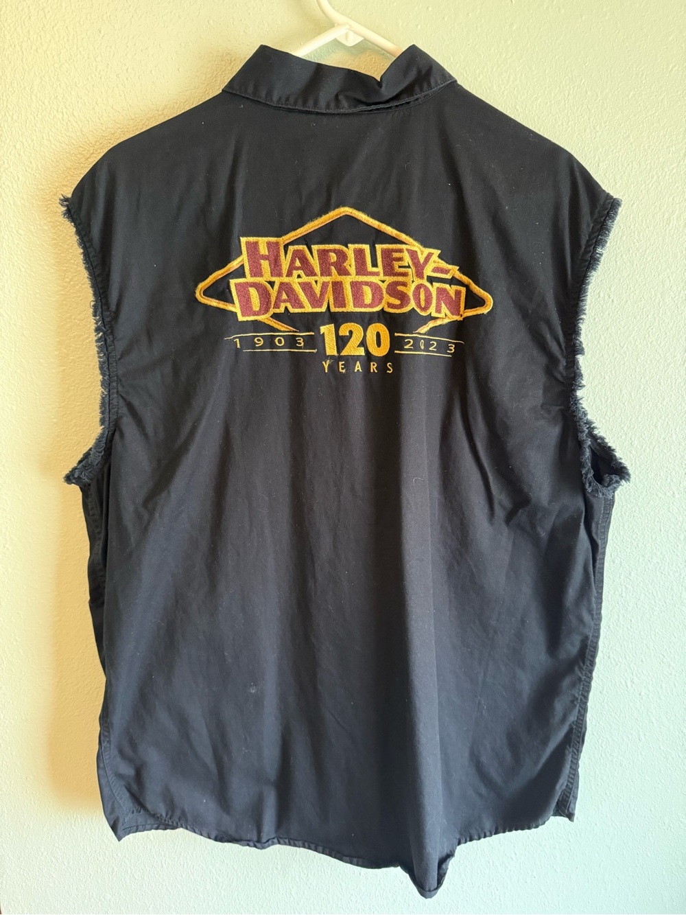 Harley-Davidson Men’s Black 120 Anniversary Blowout Sleeveless Shirt